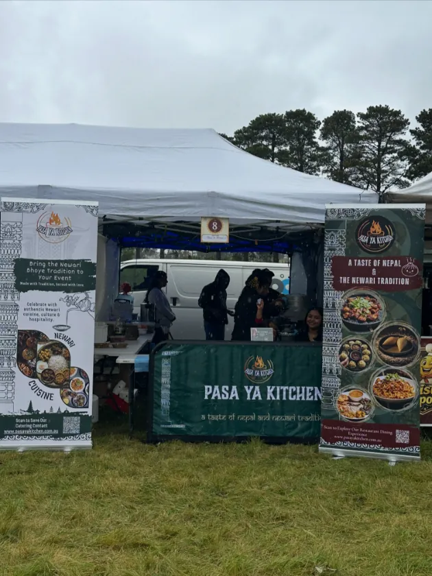 The Pasa Ya Kitchen stall at a Melbourne festival